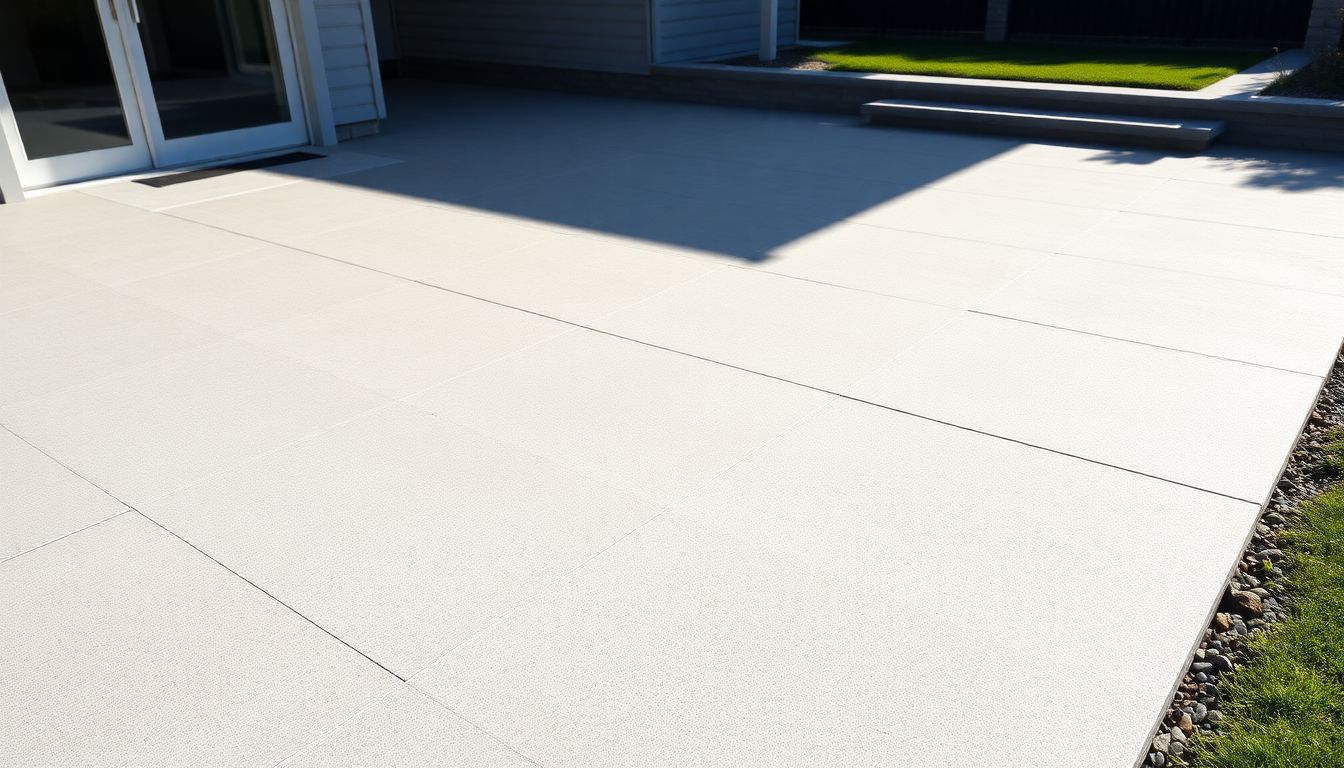 concrete patio